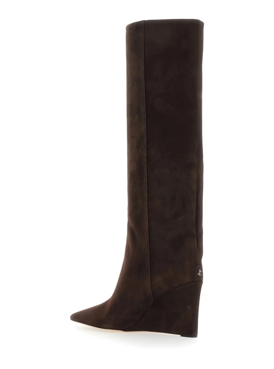 Cizme Jimmy Choo maro din piele - Img 3