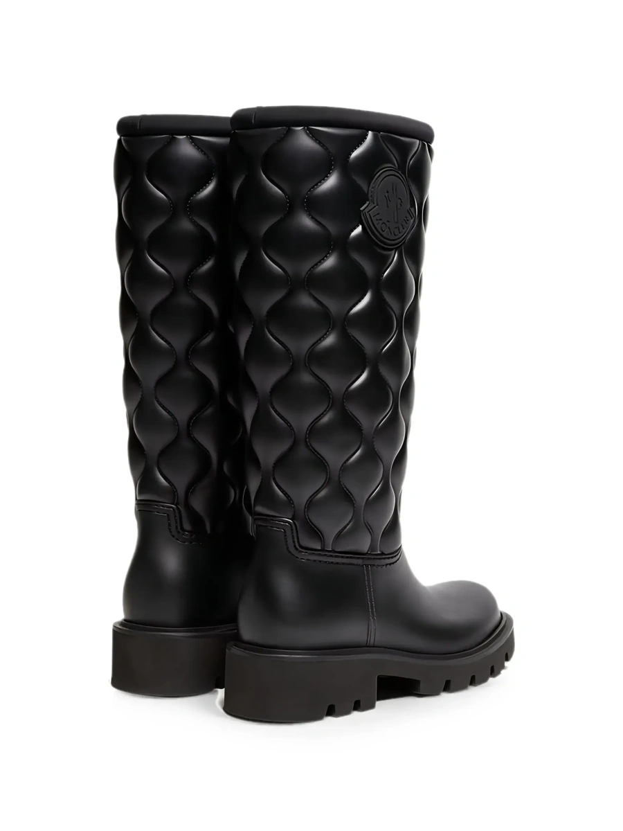 Cizme Moncler negre din plastic - Img 6