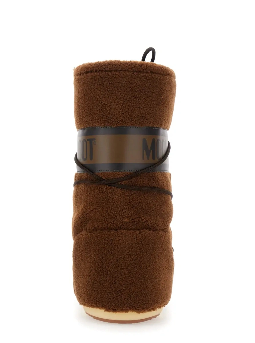Cizme Moon Boot maro din fleece 'Icon' - Img 4