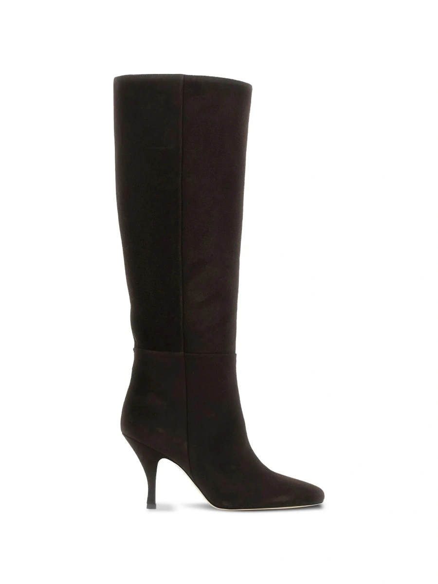 Cizme Semicouture maro din piele intoarsa ecologica - Img 8
