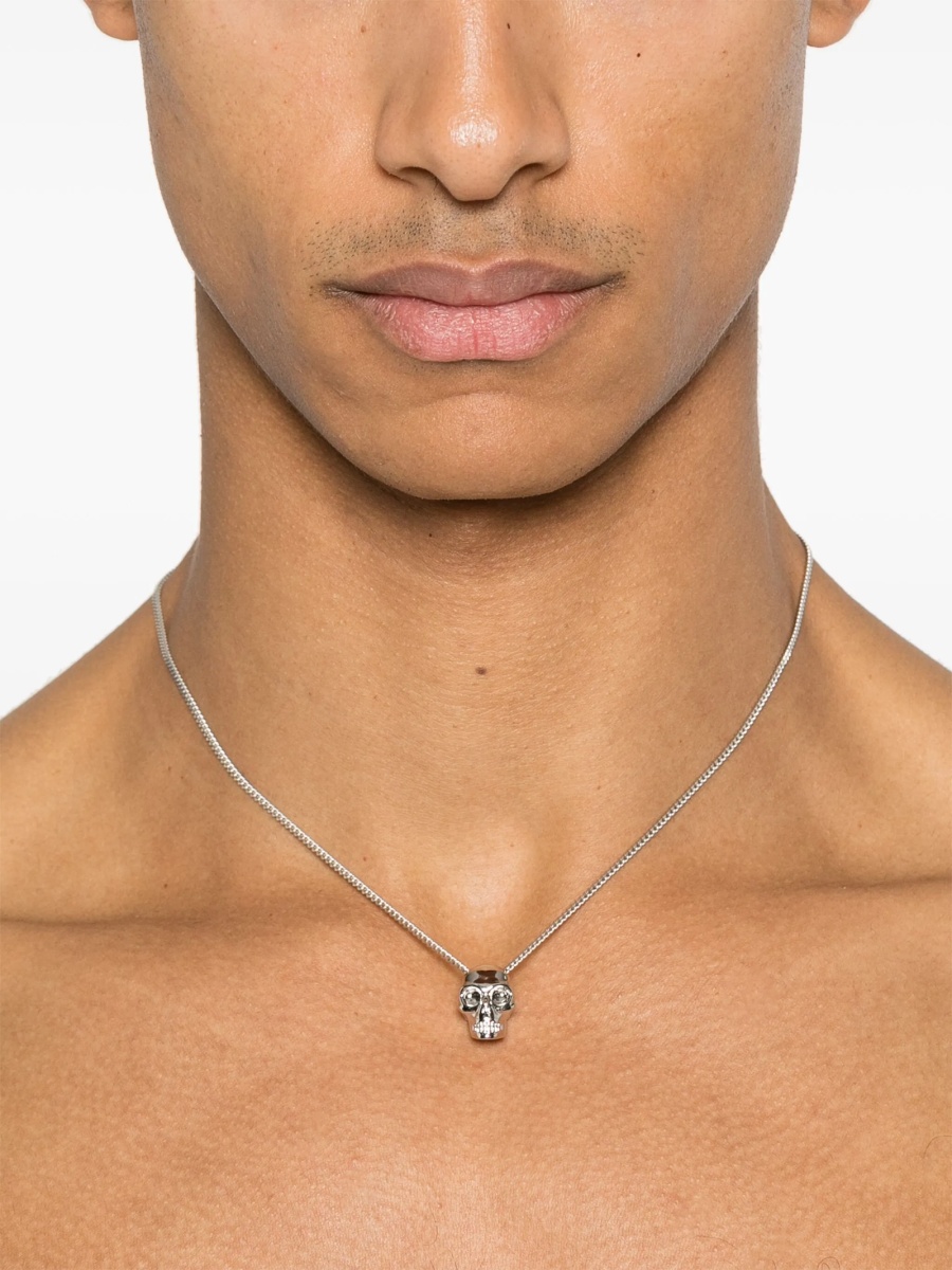 Colier Alexander McQueen argintiu - Img 2