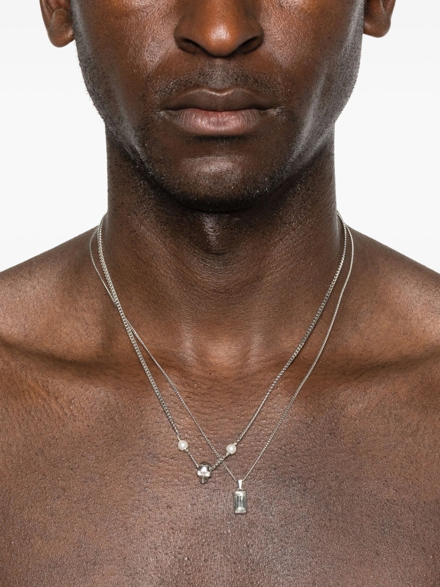 Colier Alexander McQueen argintiu - Img 2