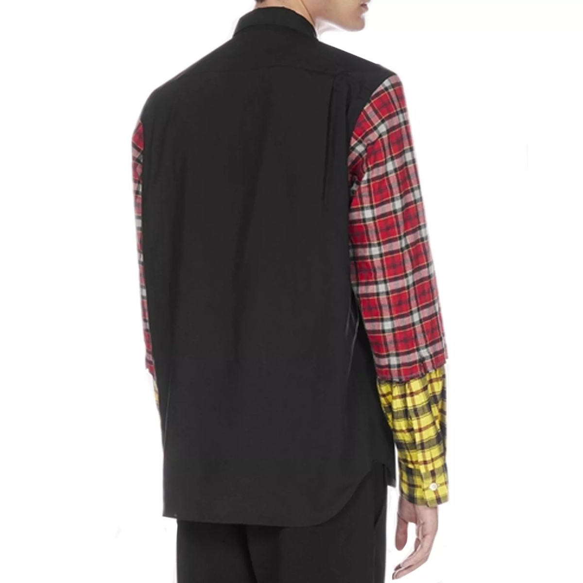 Comme Des Garçons Checked Sleeve Shirt - Img 3
