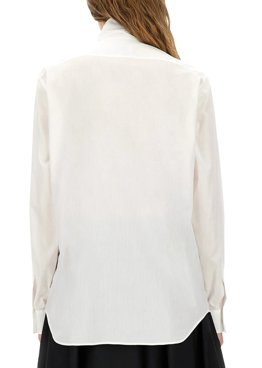 Cotton Poplin Jacquard Shirt - Img 3
