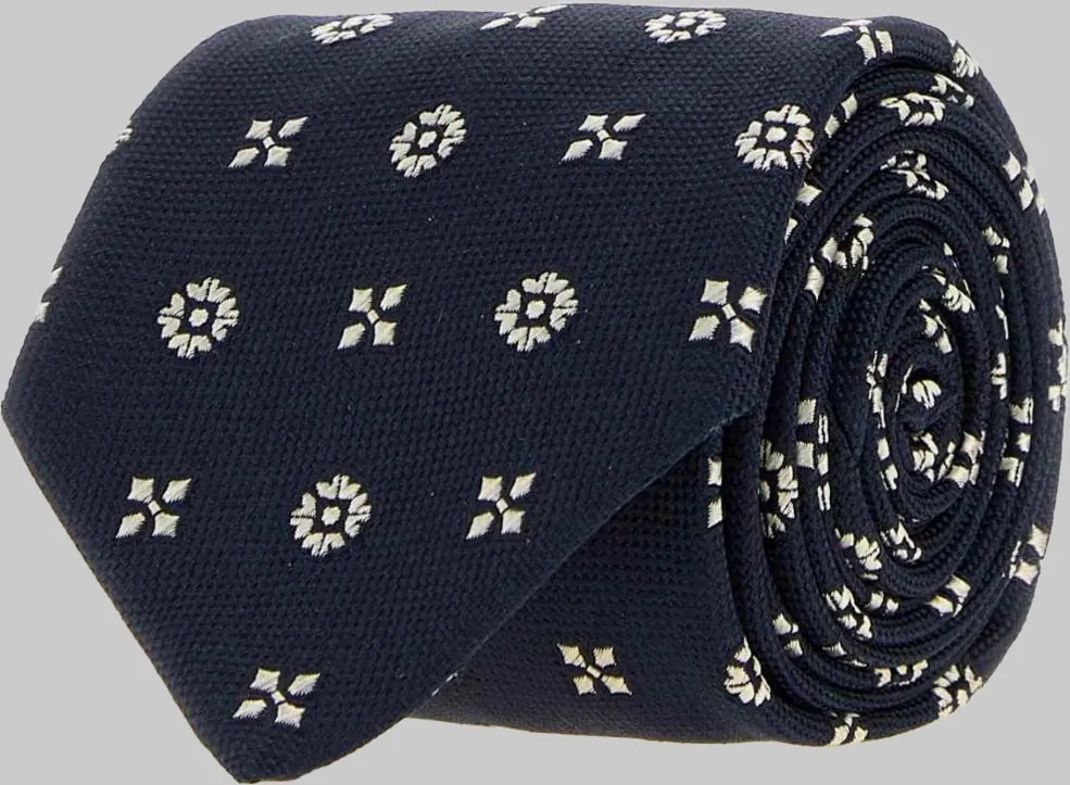 Cravate Tie With Small Embroideries - Img 2