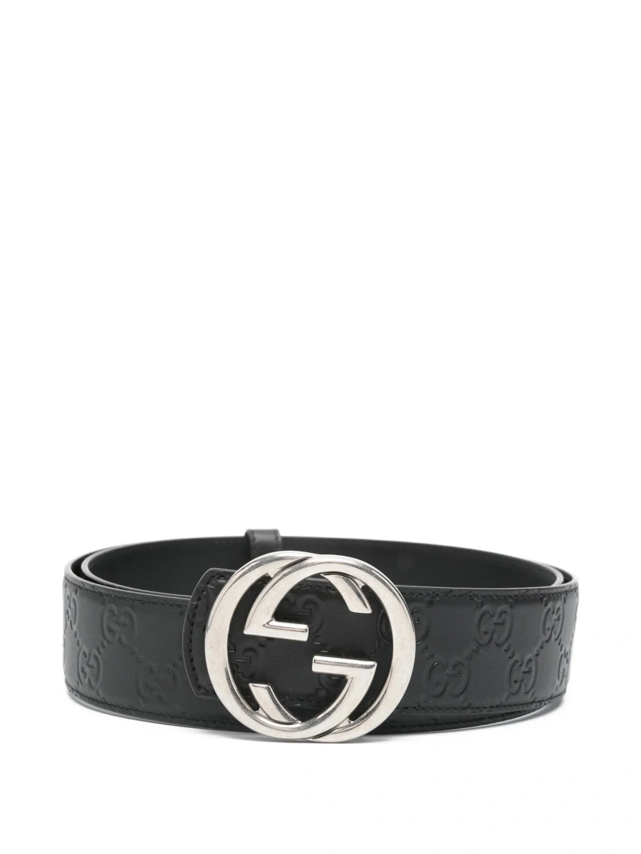 Curea Gucci neagra din piele - Img 6