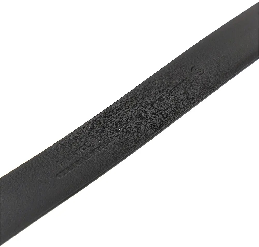 Curea Hammered buckle leather belt - Img 3