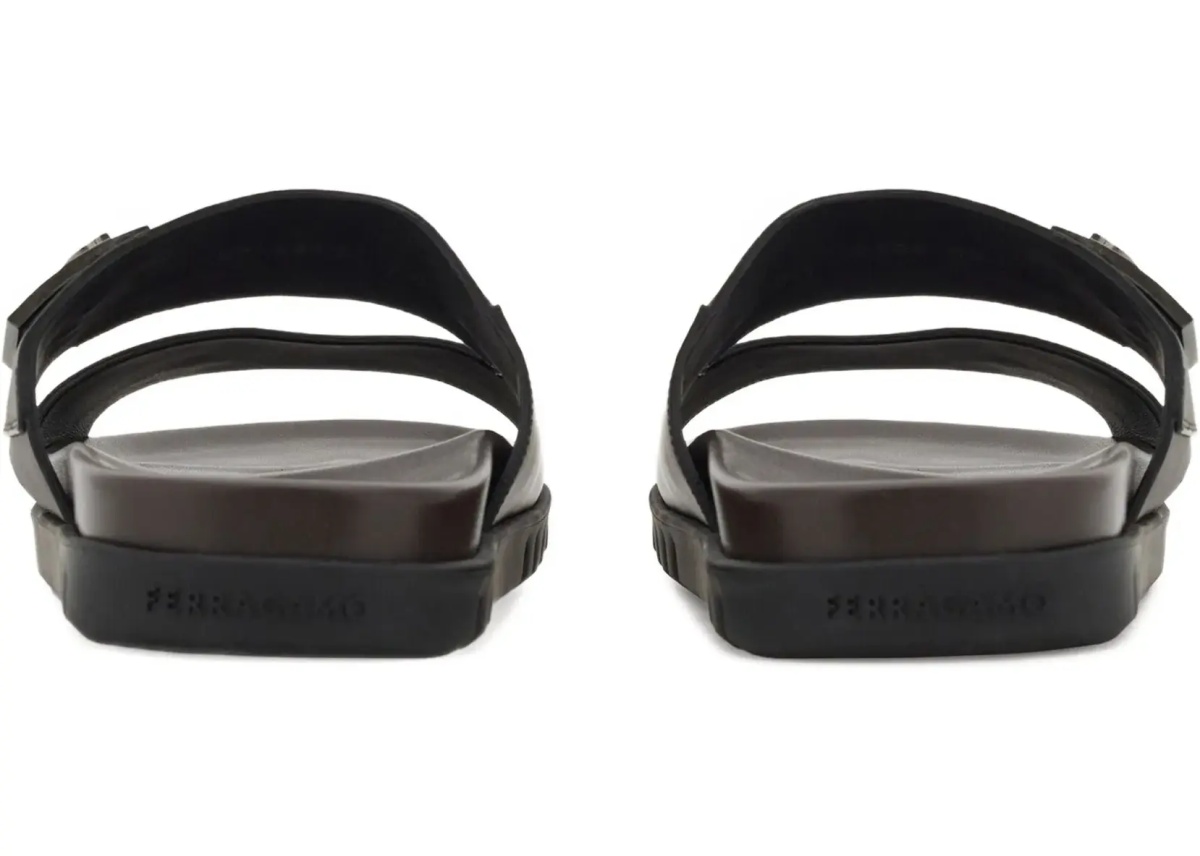 Double-strap leather Sandals - Img 3