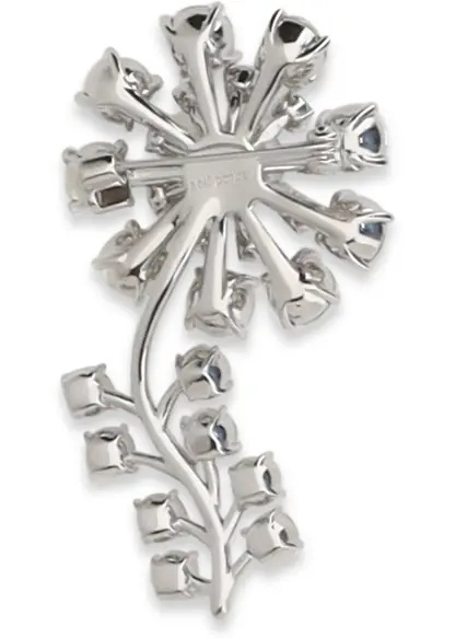 Esarfa Crystal Flower Brooch - Img 2