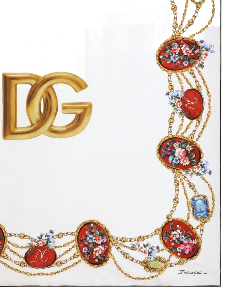 Esarfa Dolce &amp; Gabbana alba - Img 2