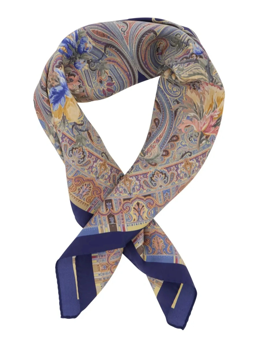 Esarfa ETRO multicolor din matase - Img 2