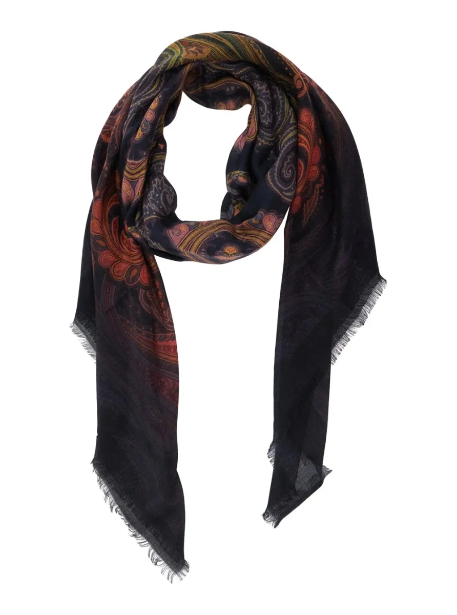 Esarfa ETRO multicolora din modal si casmir 'Aida' - Img 2