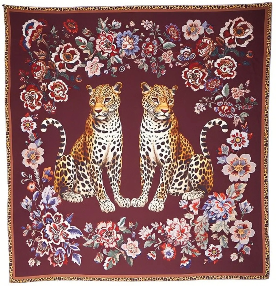 Esarfa Foulard with flower pattern - Img 3
