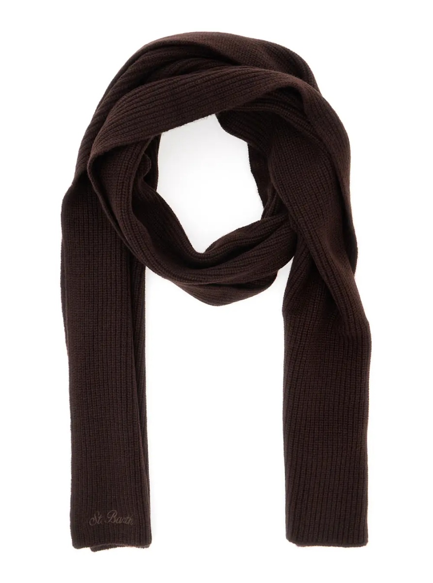 Esarfa LINA WOOL Scarf with wool, brown, unisex - Img 2