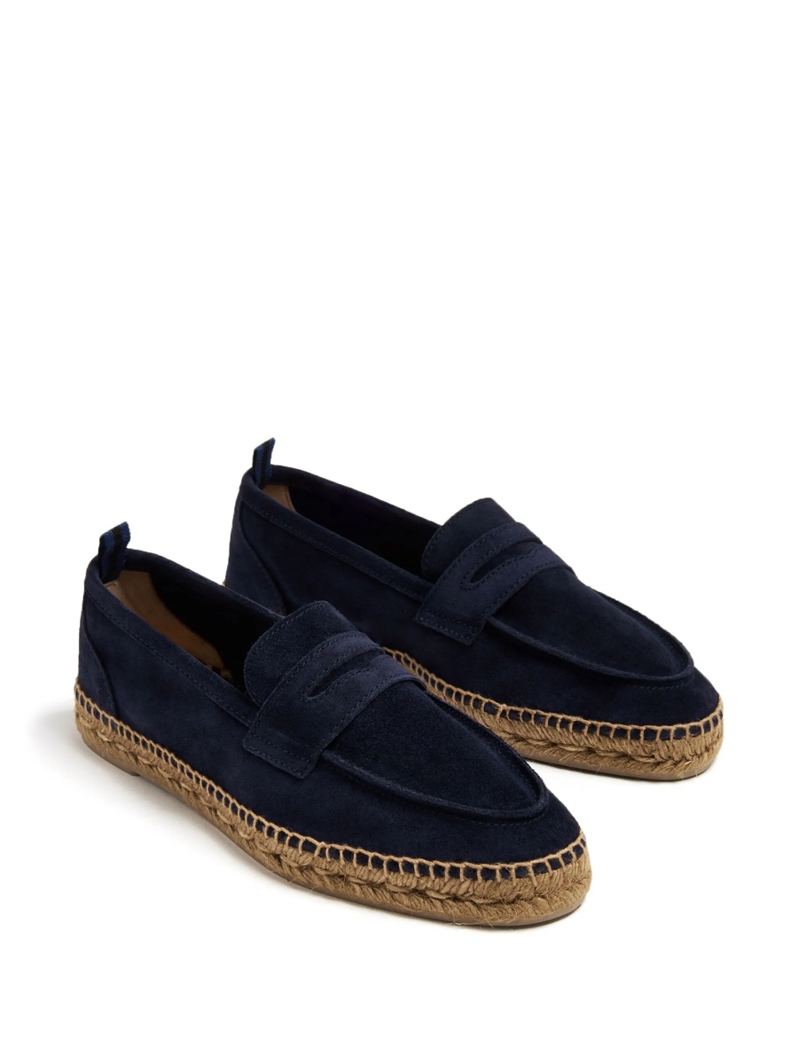 Espadrile CASTAÑER albastre din piele intoarsa - Img 2