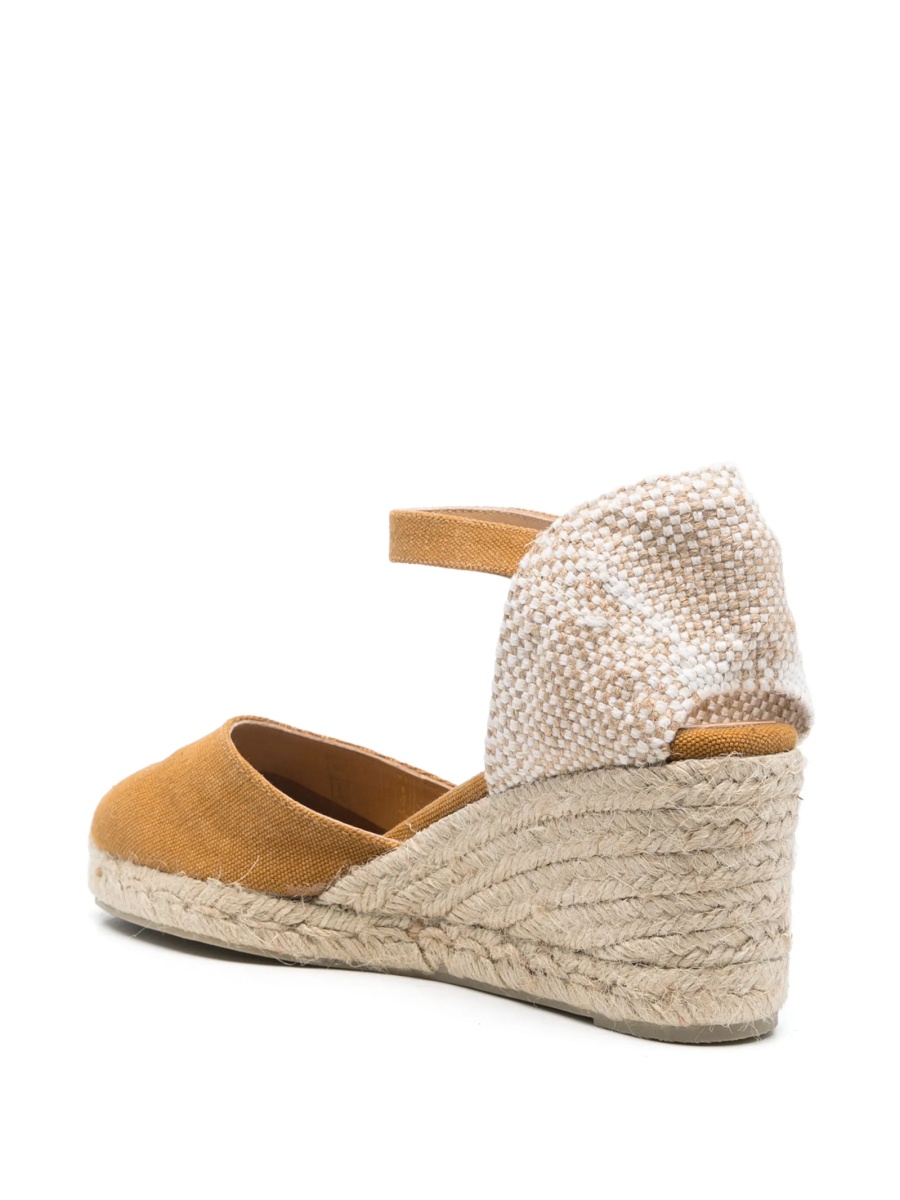 Espadrile CASTAÑER maro din material textil - Img 3
