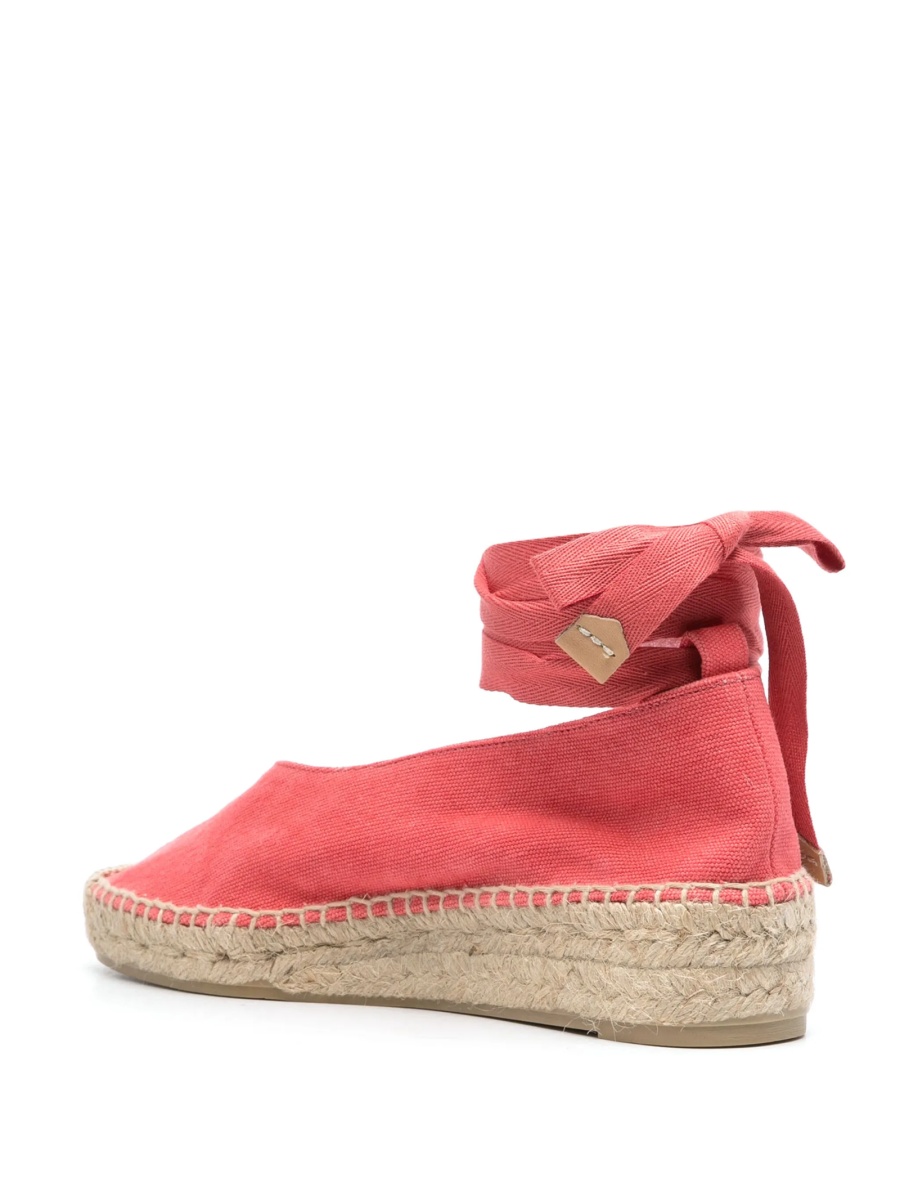 Espadrile CASTAÑER roz din material textil - Img 3