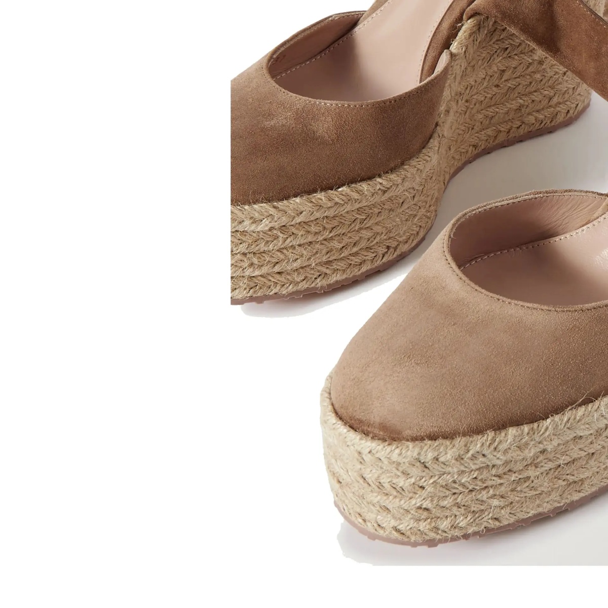 Espadrile Gianvito Rossi Suede Wedge Espadrilles - Img 3