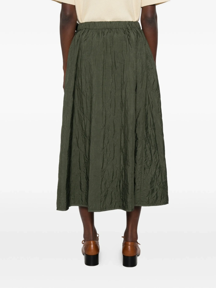 Fusta clos Weekend MaxMara verde din polyester - Img 4
