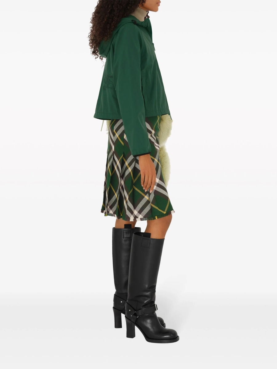Fusta cu pliuri Burberry verde - Img 3