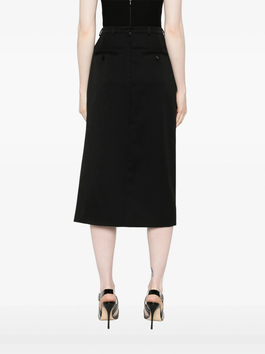 Fusta Dolce &amp; Gabbana neagra din lana - Img 4