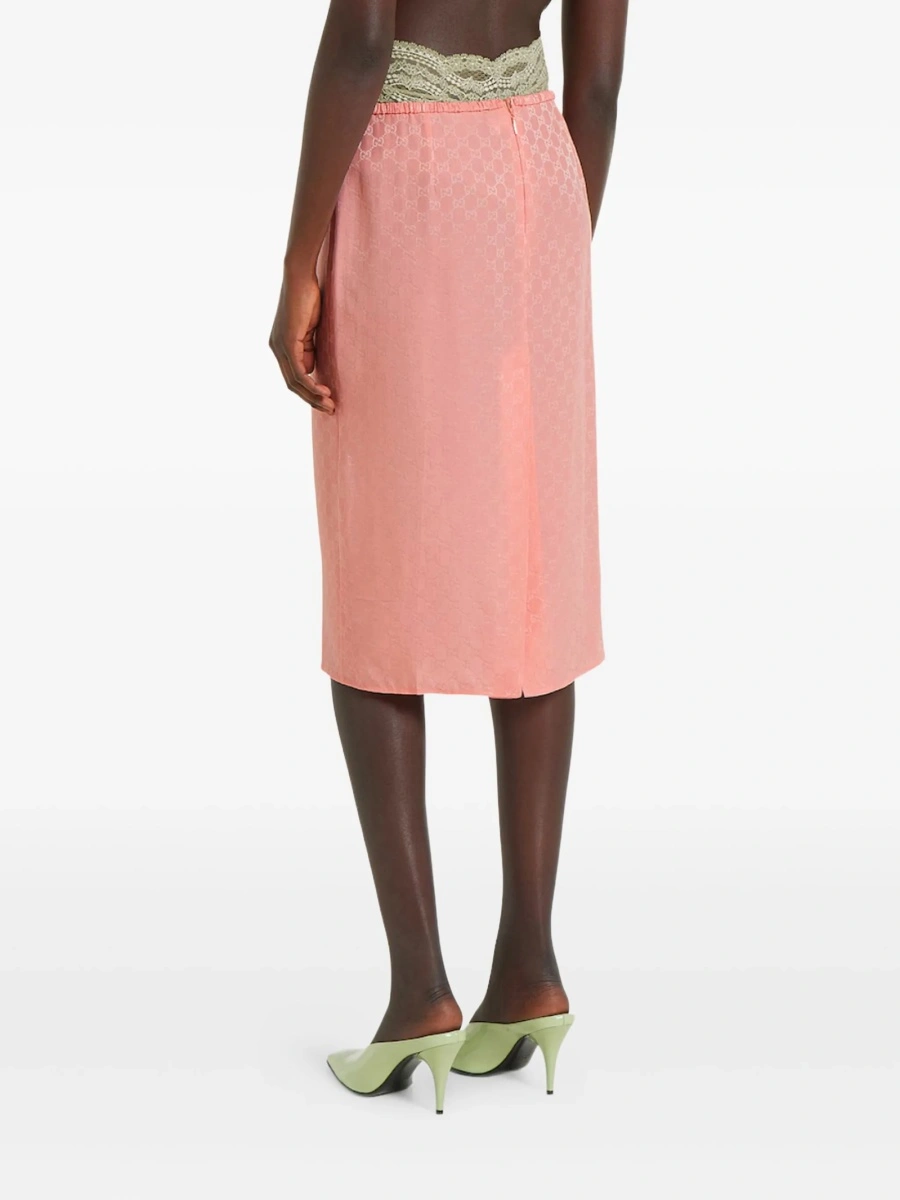 Fusta drepte Gucci roz - Img 2