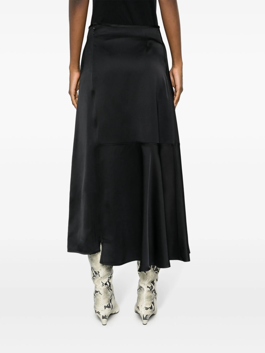 Fusta Jil Sander neagra din matase si vascoza - Img 4