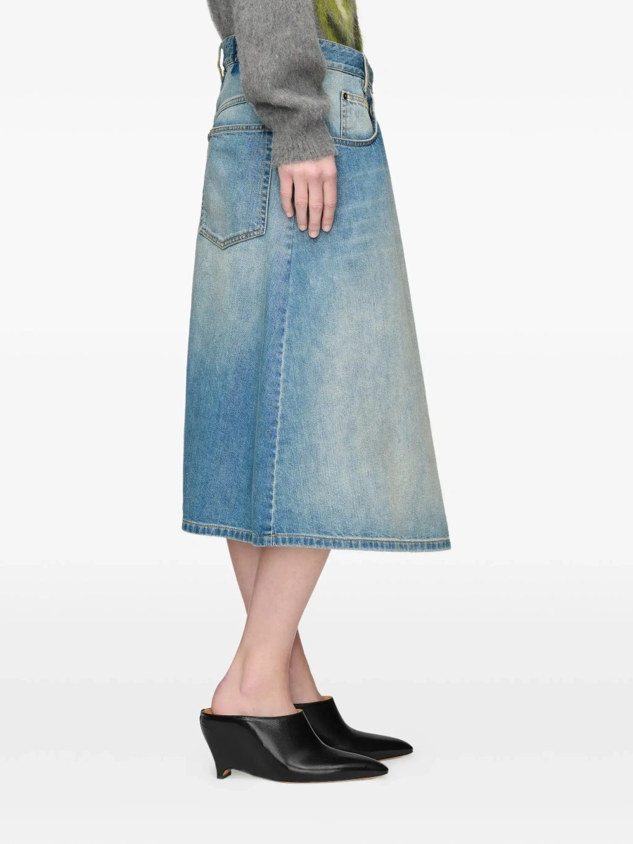 Fusta Maison Margiela albastra din denim - Img 5