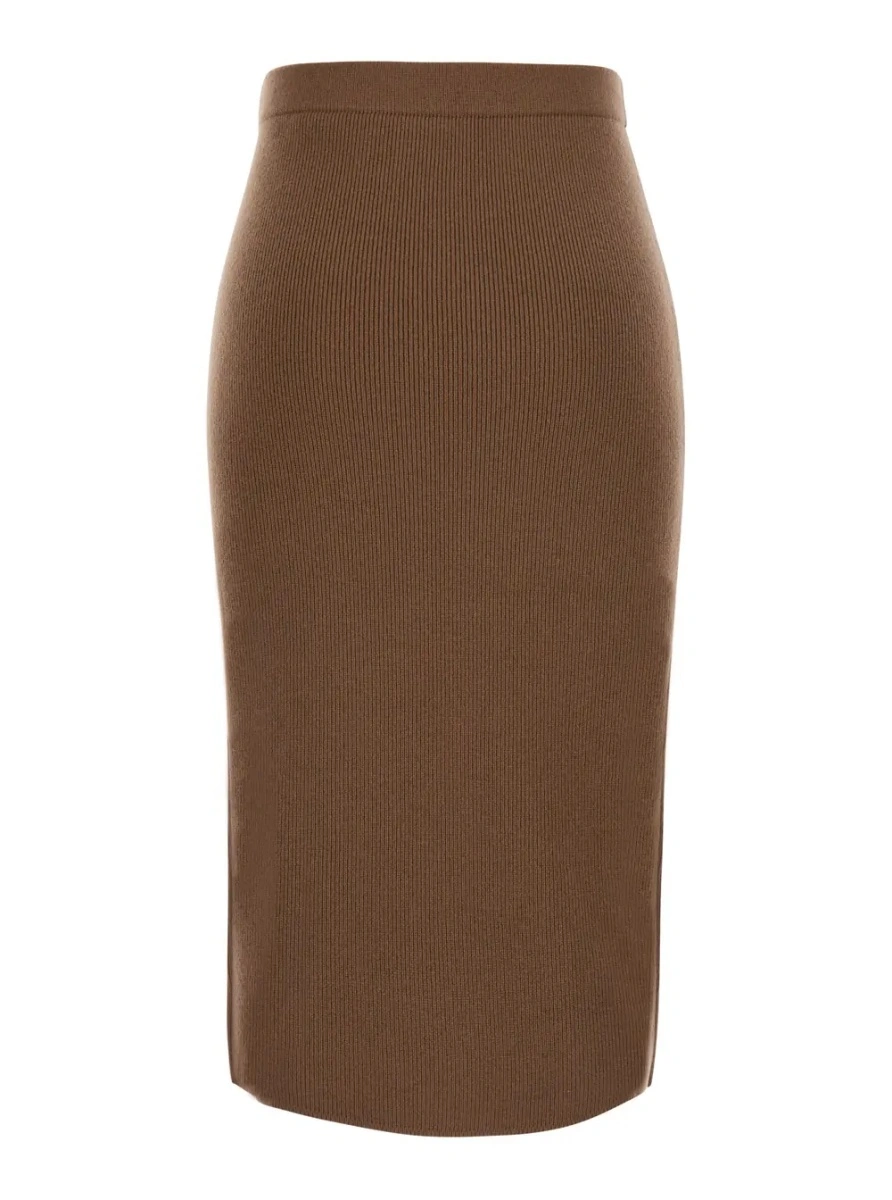Fusta MaxMara Studio maro din lana - Img 2