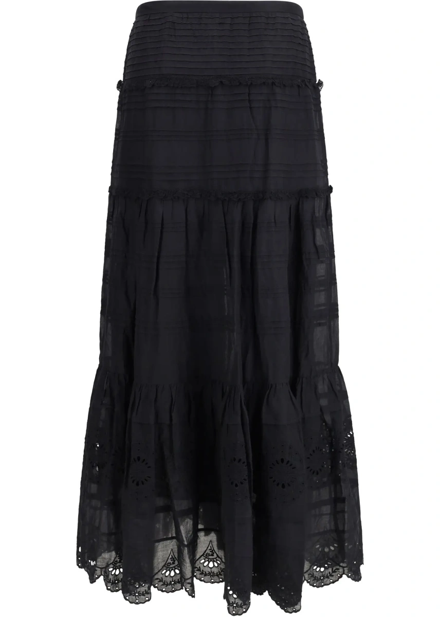 Fusta Paoline Long Cotton Skirt - Img 2