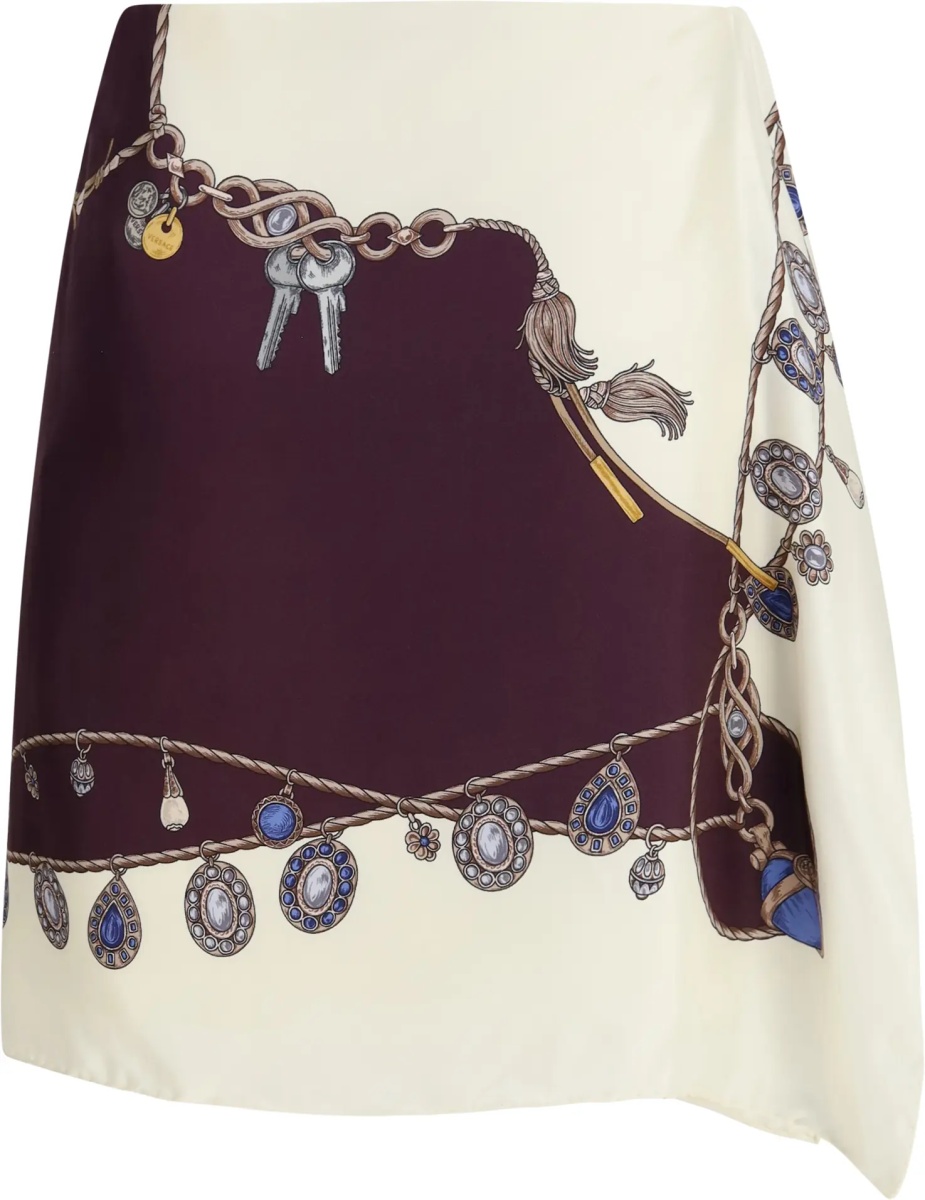 Fusta Printed silk twill Mini Skirt - Img 2