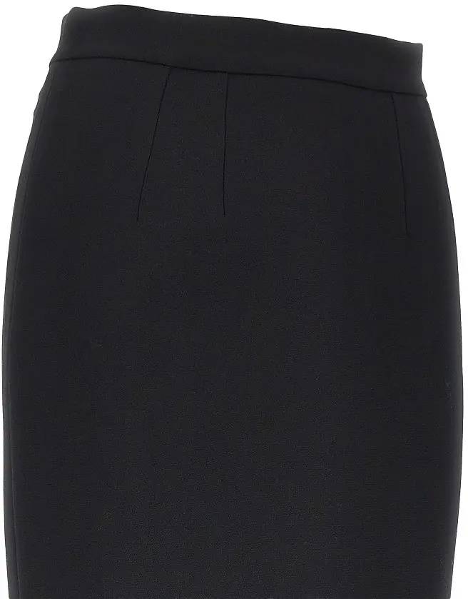 Fusta Stretch wool midi skirt - Img 2