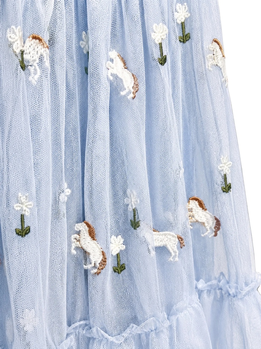 Fusta tutu Stella McCartney albastra - Img 3