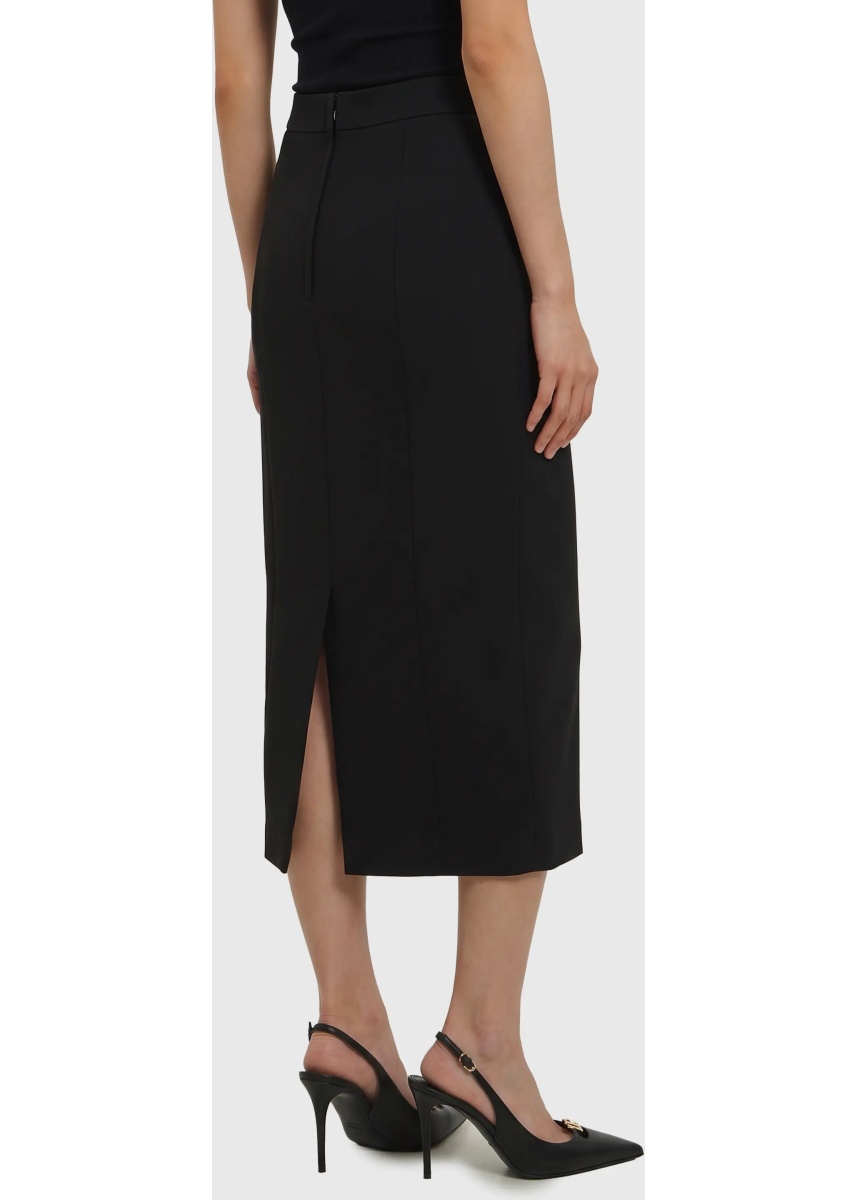 Fusta Virgin Wool Midi Skirt - Img 3