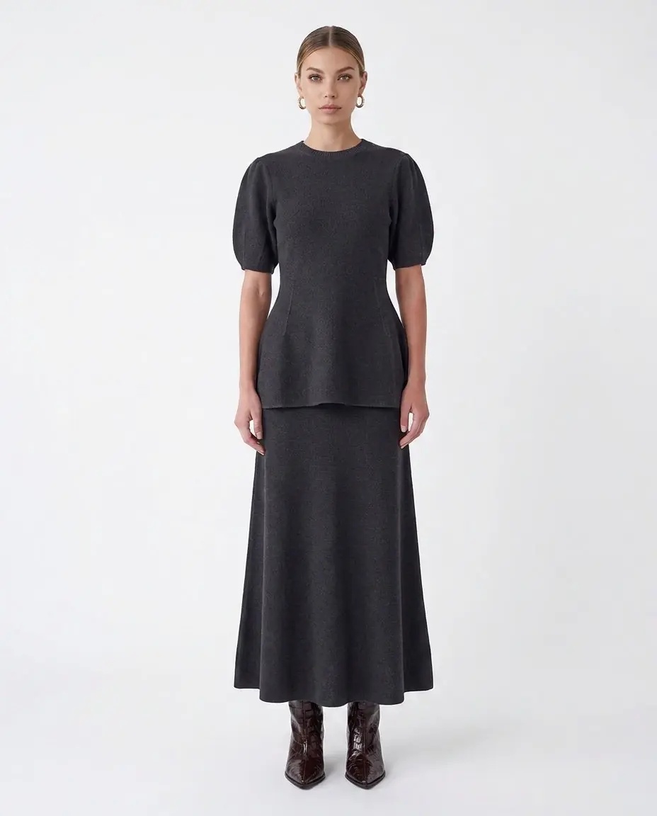 Fuste Cashmere midi skirt 'Torie' - Img 3