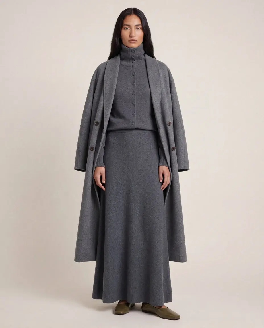 Fuste Cashmere midi skirt 'Torie' - Img 3