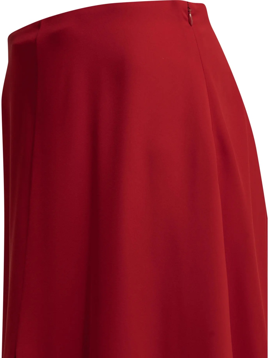 Fuste Flared midi skirt in silk - Img 4