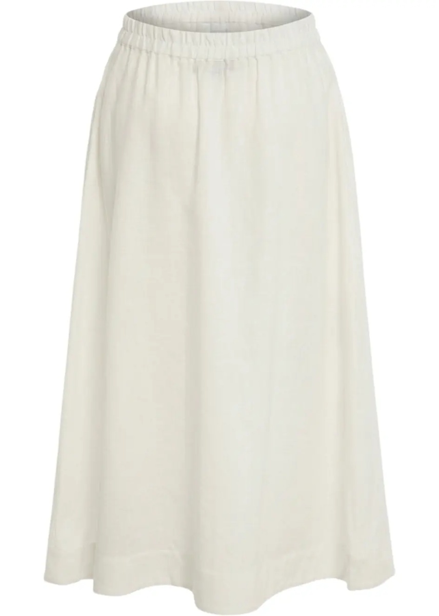 Fuste Linen midi skirt with floral embroidery - Img 4