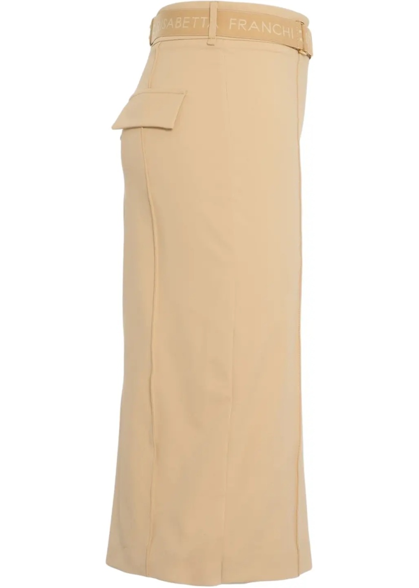 Fuste Midi skirt with logo belt - Img 3