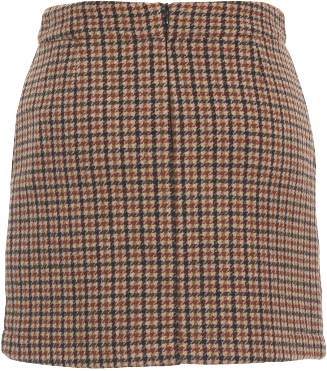 Fuste Mini skirt with checked pattern - Img 3