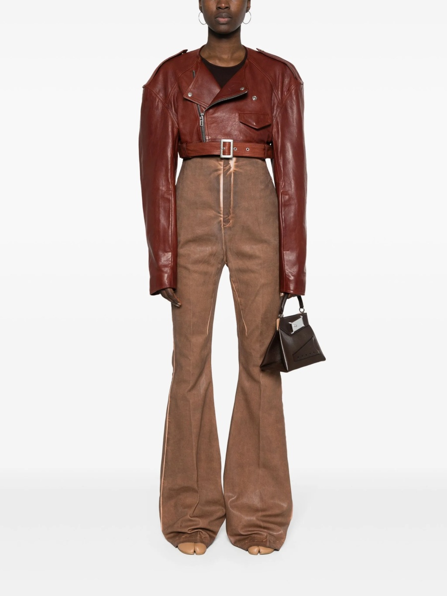 Geaca biker Rick Owens portocalie - Img 2