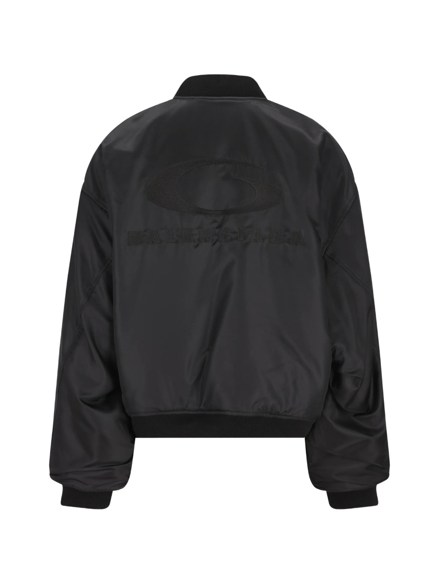 Geaca bomber Balenciaga neagra din poliamida - Img 2