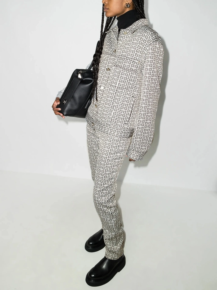 Geaca de blugi Givenchy alba din polyester - Img 5