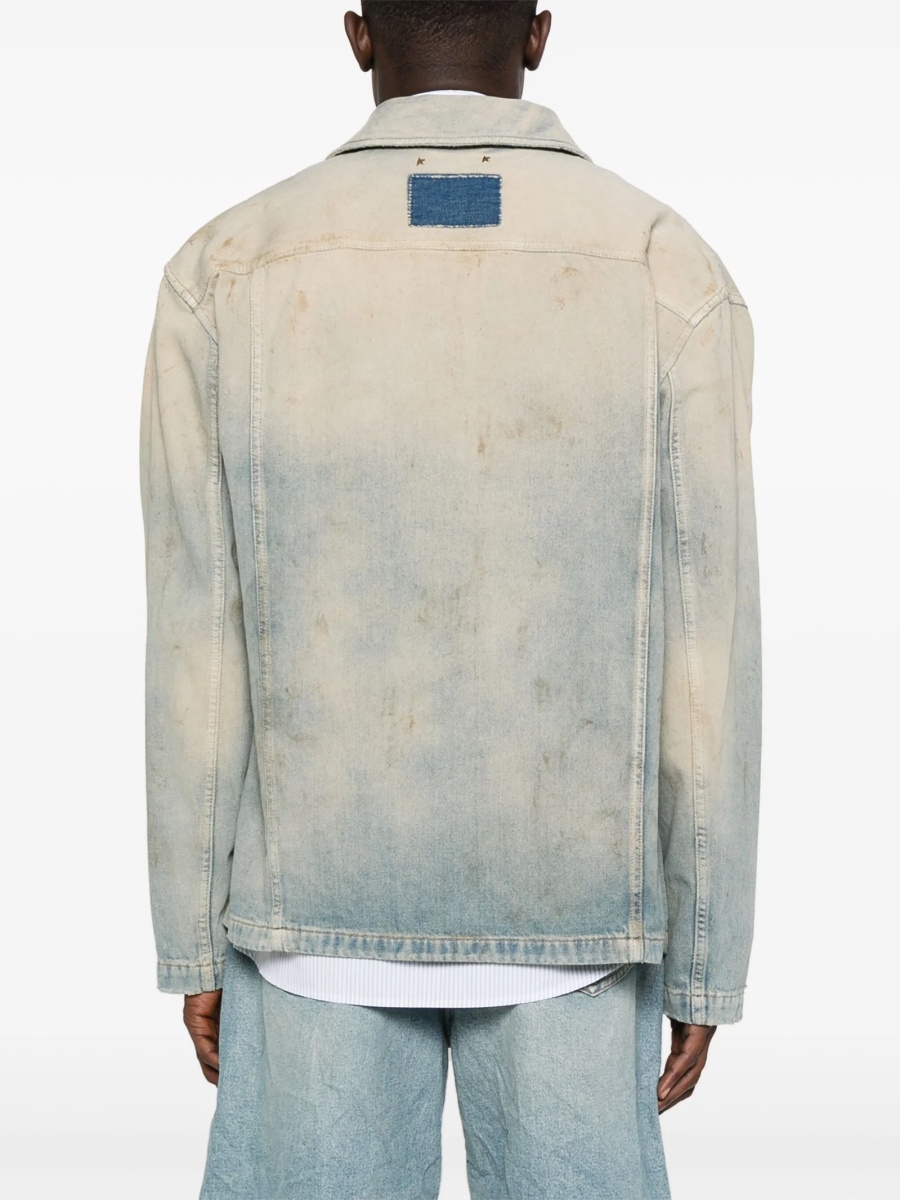 Geaca de blugi Golden Goose albastra - Img 4