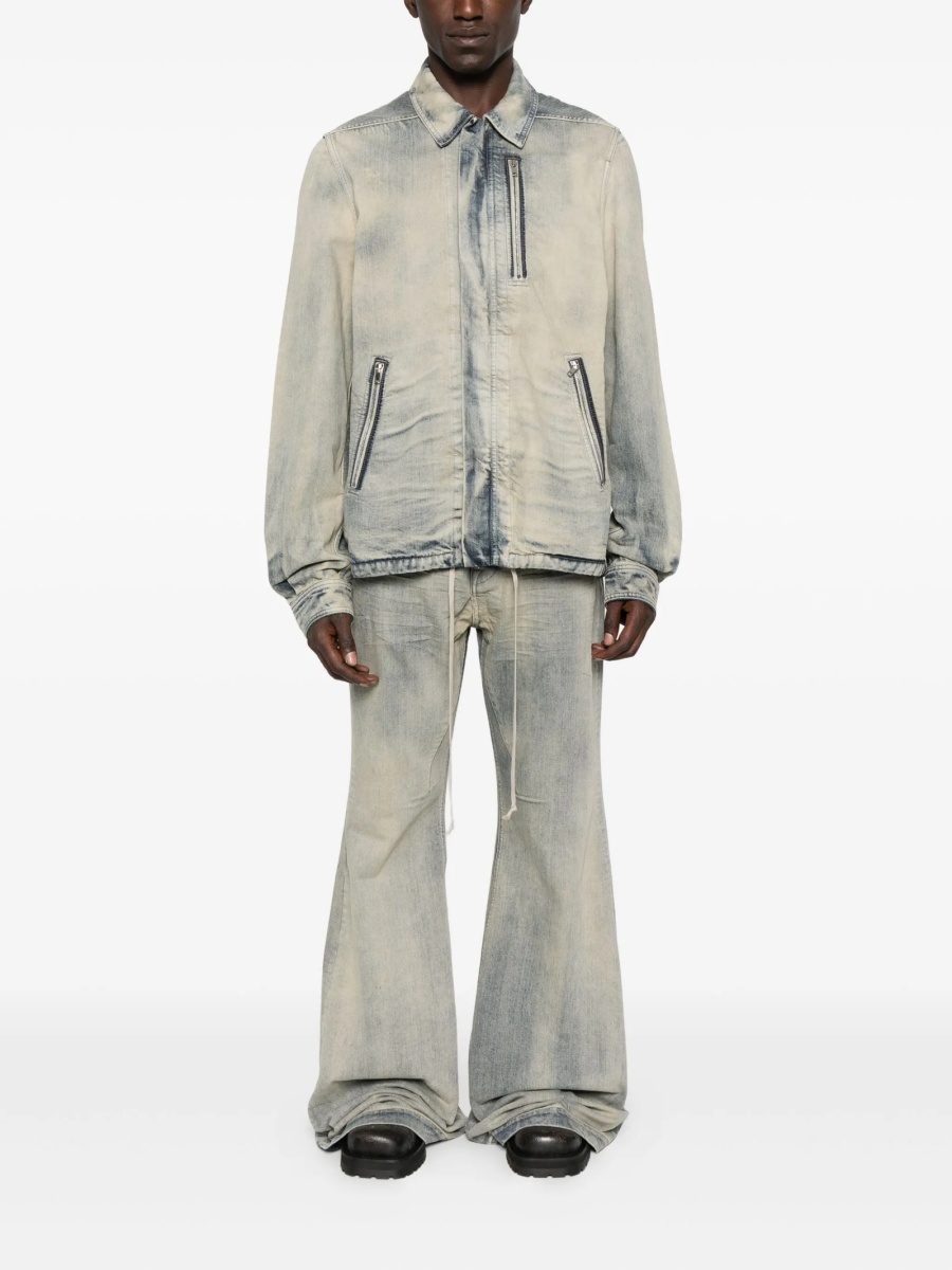 Geaca de blugi Rick Owens albastra din bumbac - Img 2