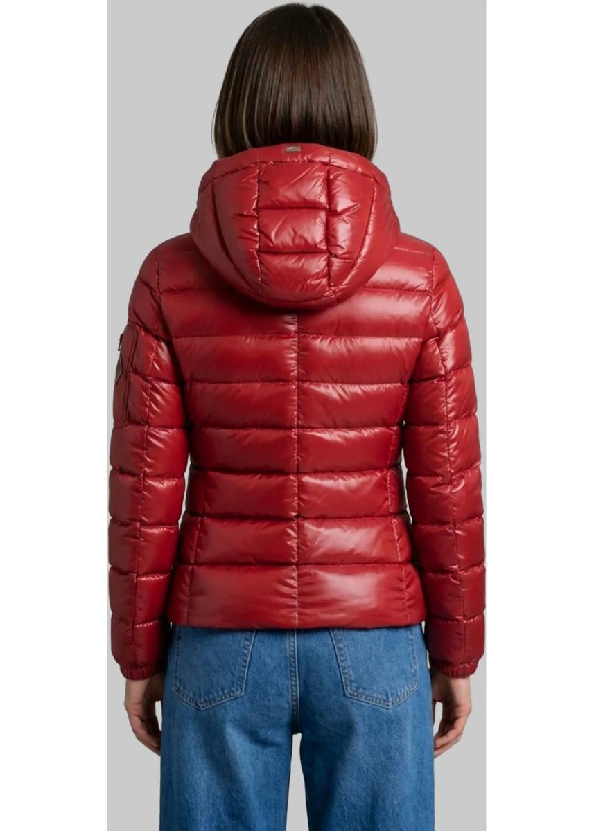 Geaca de Iarna Burgundy Short Down Jacket - Img 3