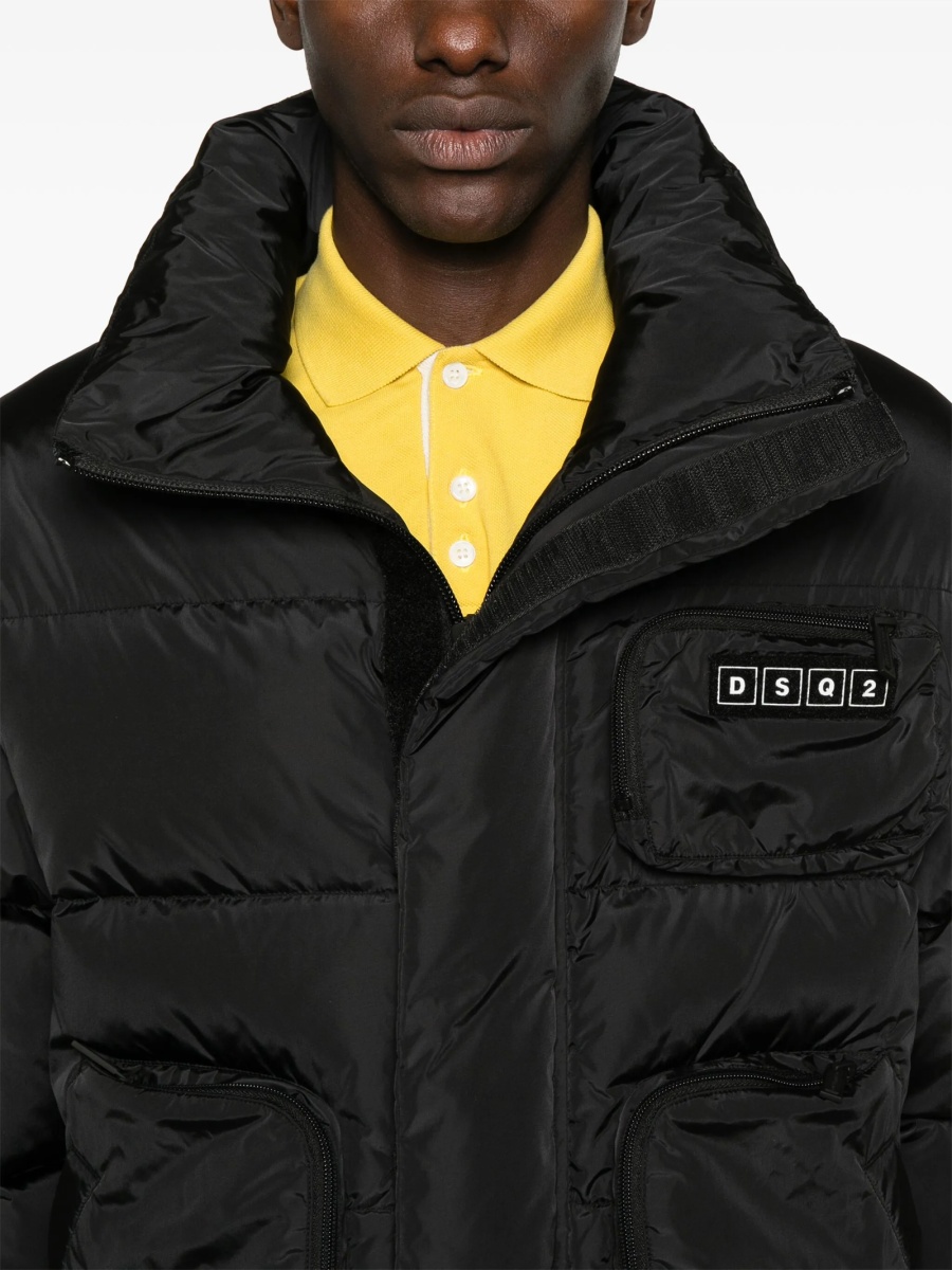Geaca de iarna DSQUARED2 neagra din poliamida - Img 5