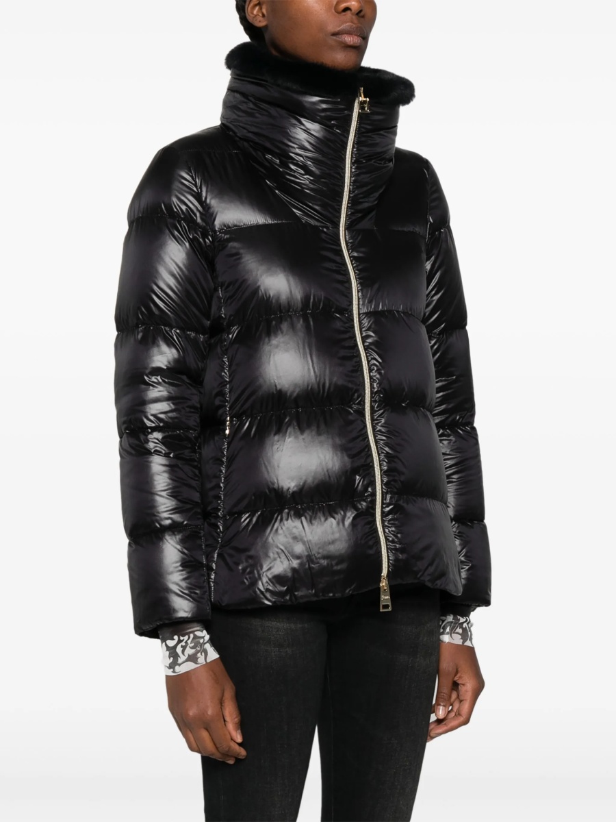 Geaca de iarna Herno neagra din poliamida si polyester - Img 3