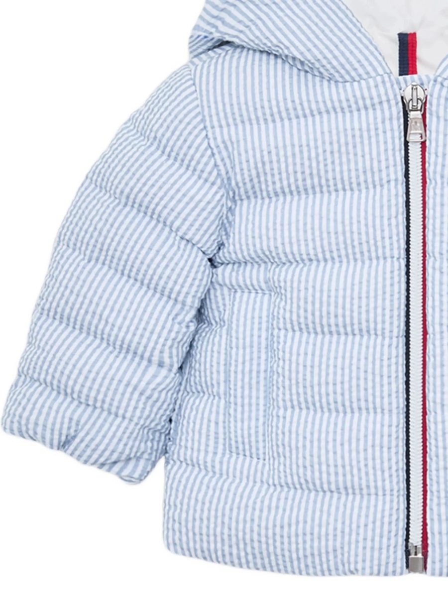Geaca de iarna Moncler albastra din bumbac - Img 2
