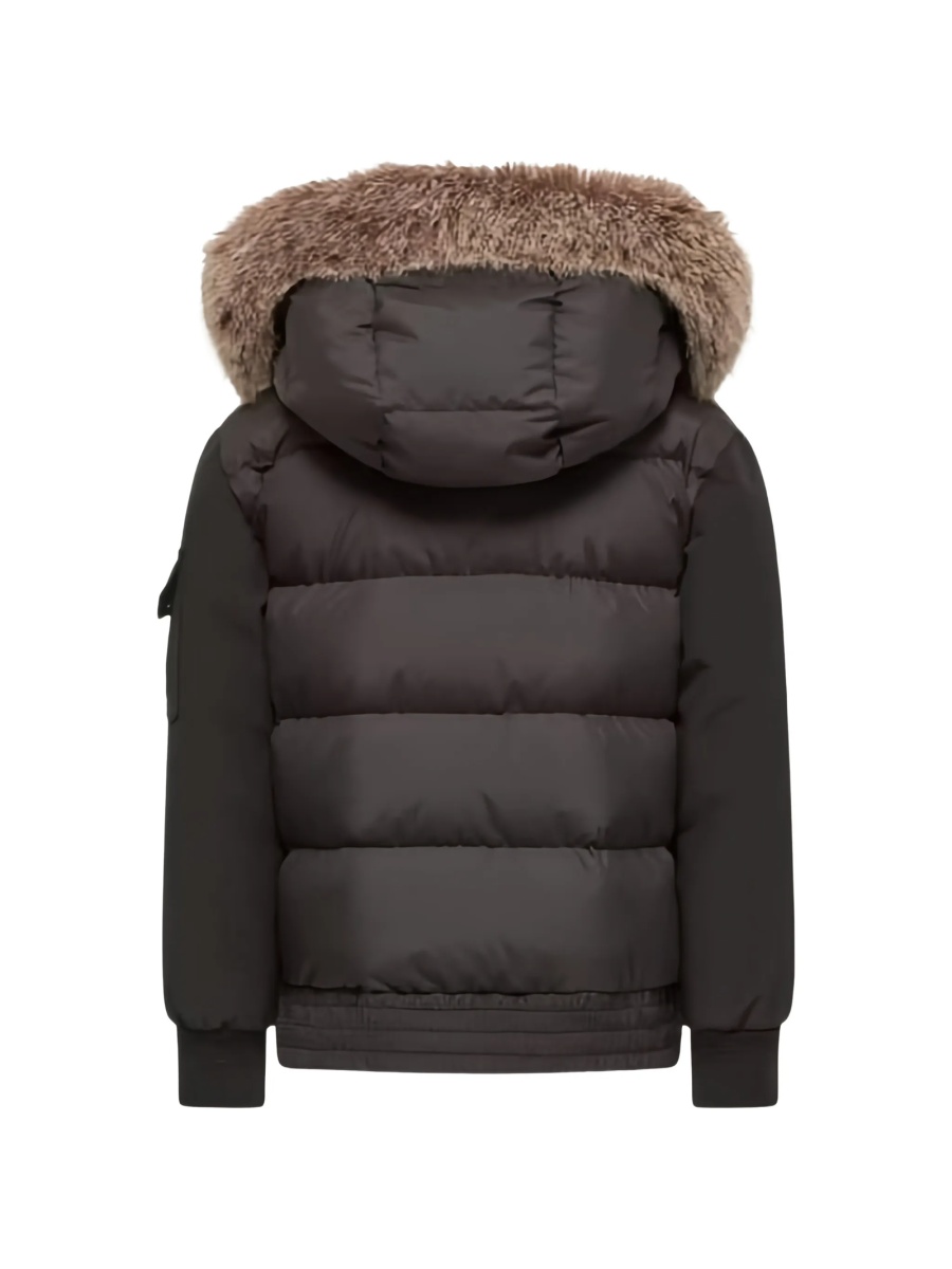 Geaca de iarna Moncler neagra din modacrylic si polyester - Img 2